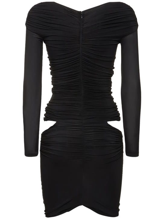 Dion Lee: Ruched mini dress with cutouts