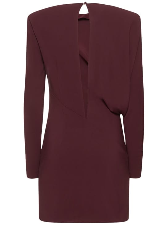 Roland Mouret: Abito corto drappeggiato in cady