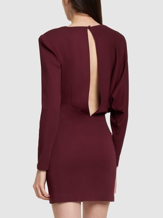 Roland Mouret: Abito corto drappeggiato in cady