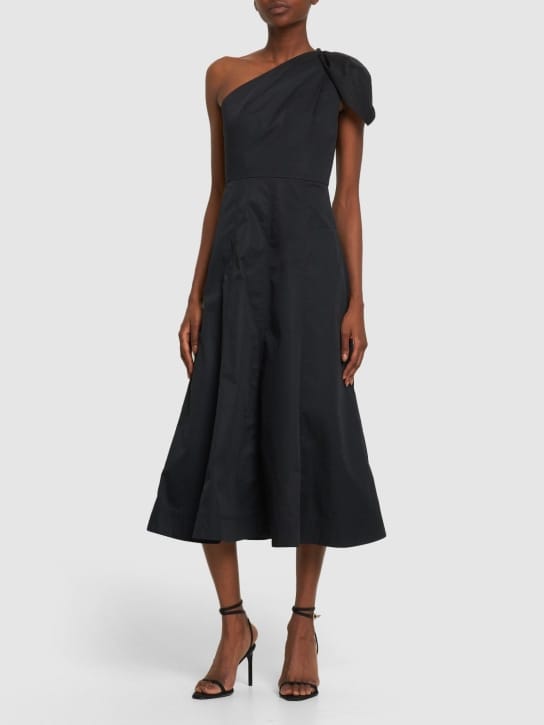 Roland Mouret: Abito midi monospalla in cotone