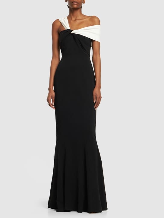 Roland Mouret - 不对称弹力卡迪超长连衣裙