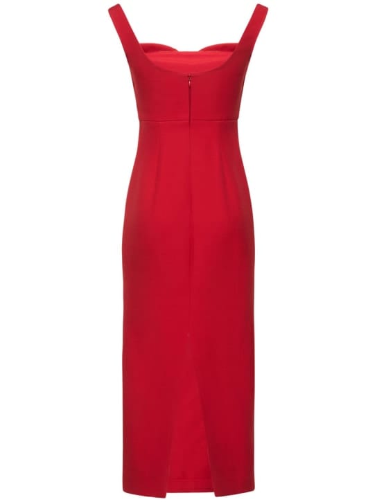 Roland Mouret: Abito midi in lana e seta