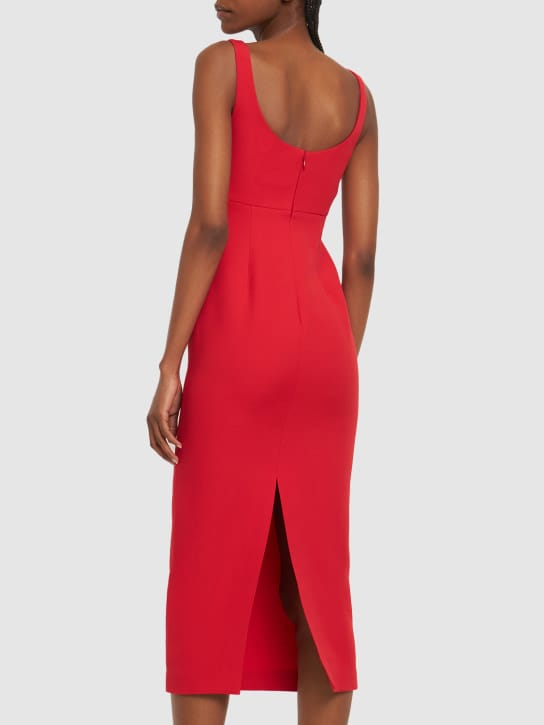 Roland Mouret: Abito midi in lana e seta