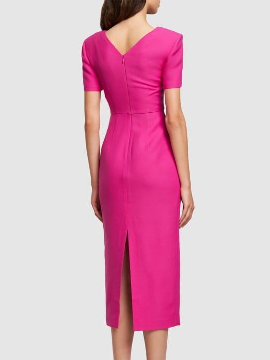 Roland Mouret: Midikleid aus Wolle und Seide