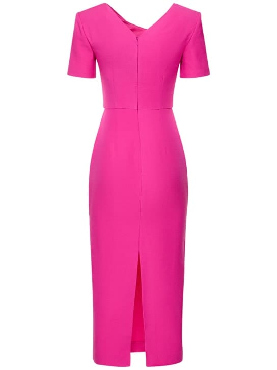 Roland Mouret: Midikleid aus Wolle und Seide
