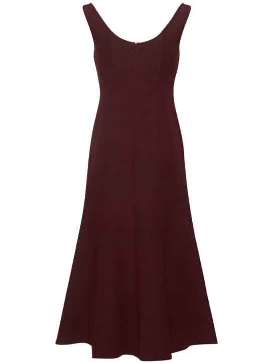 Roland Mouret: Midikleid aus Wolle und Seide