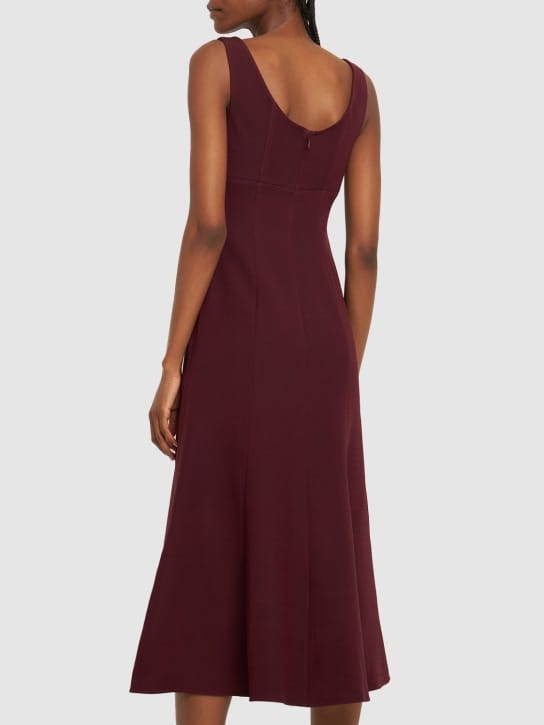 Roland Mouret: Midikleid aus Wolle und Seide