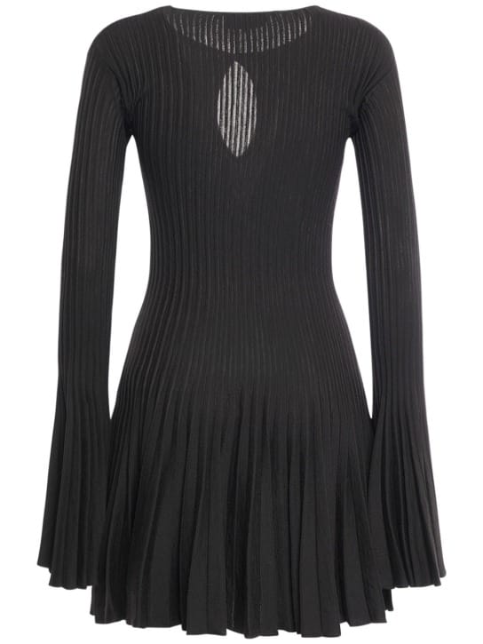 Blumarine: Wool minidress with cut-out detail