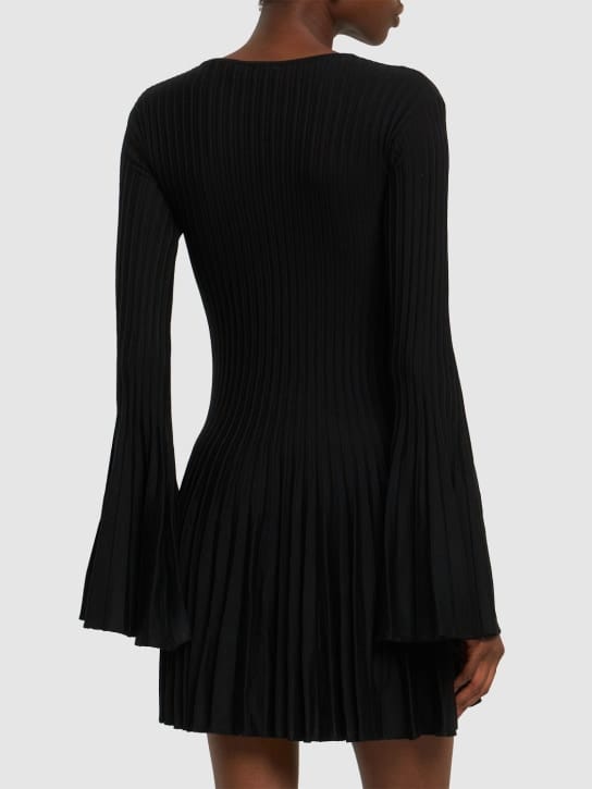 Blumarine: Wool minidress with cut-out detail