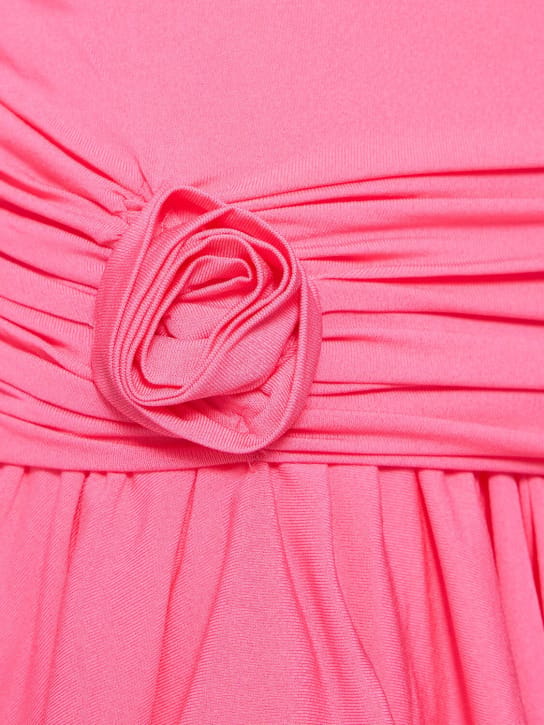 Blumarine: Jersey mini dress with ruffles