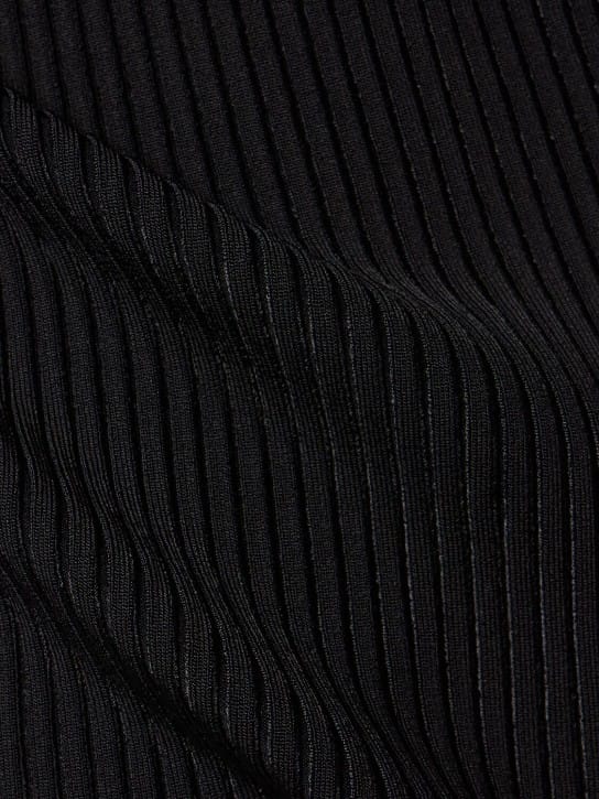 David Koma: Minidress monospalla in maglia a coste