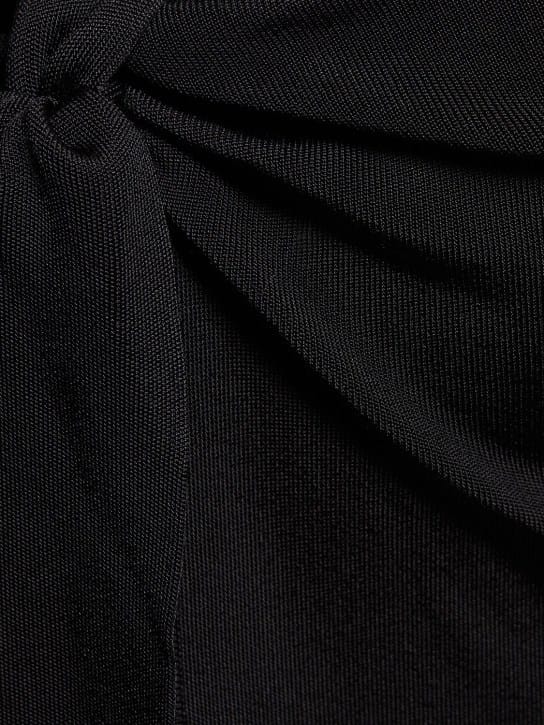 Galvan: Langes Jerseykleid mit Cut-out