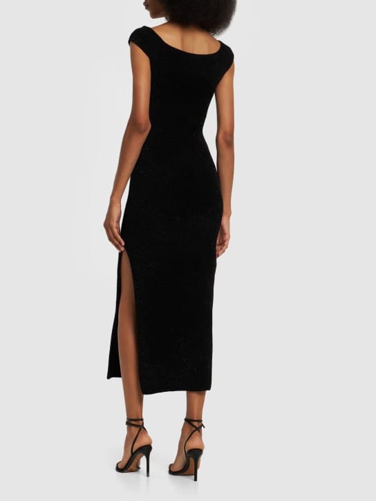 Galvan: Robe midi à fente