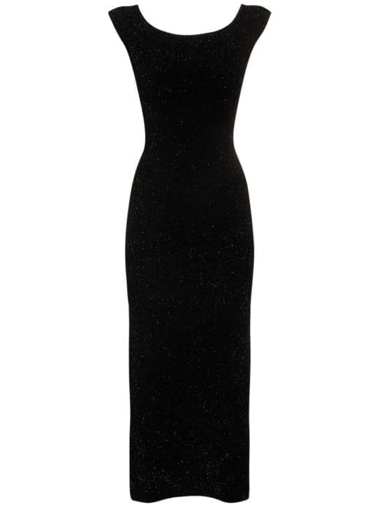 Galvan: Robe midi à fente