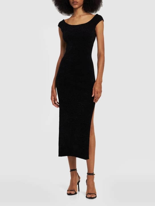 Galvan: Robe midi à fente