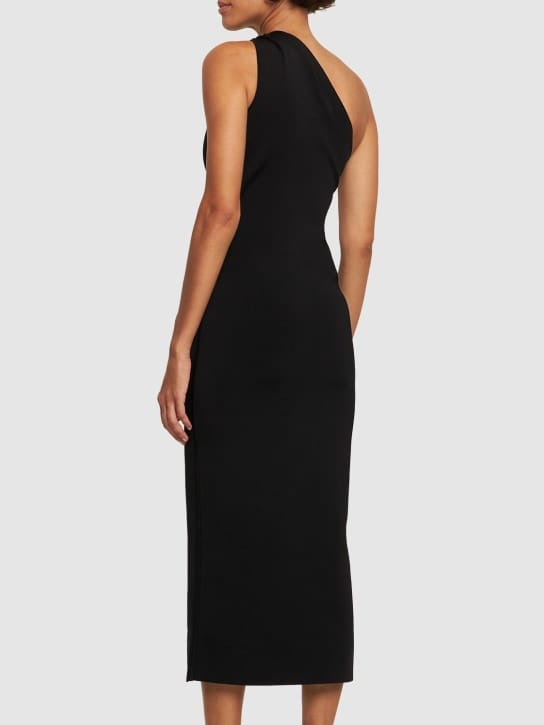 Galvan: Robe midi asymétrique à découpe