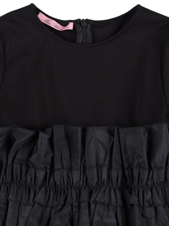 Miss Blumarine - Punto Milano&府绸连衣裙
