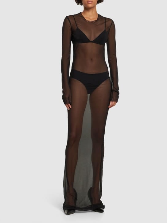 Ludovic de Saint Sernin: Long chiffon maxi dress