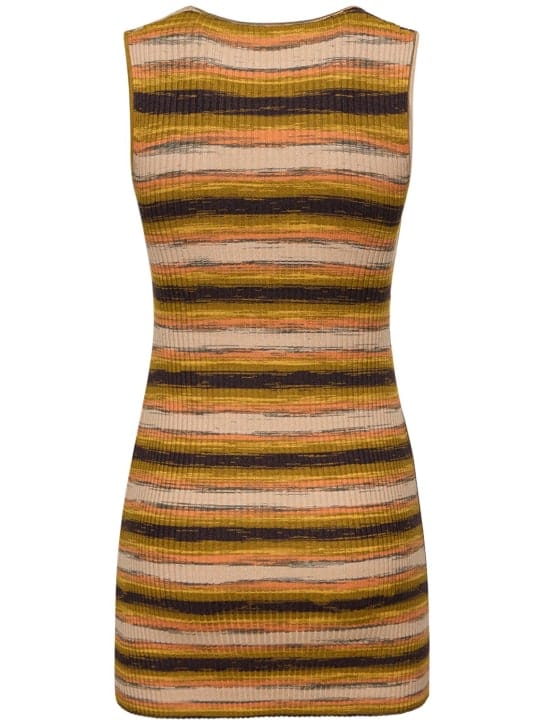Live The Process: Robe courte trapèze en maille côtelée