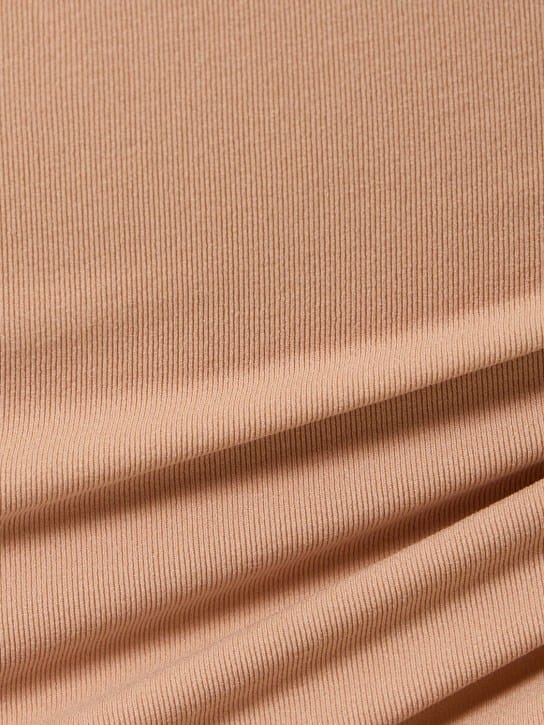 Andreadamo: Ribbed midi dress with cut-outs