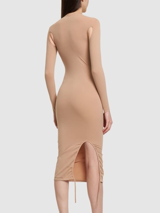 Andreadamo: Ribbed midi dress with cut-outs