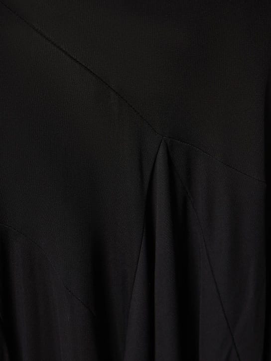 Andreadamo: One-shoulder jersey maxi dress
