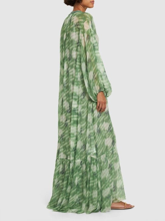 Giorgio Armani: Silk maxi dress with V-neck
