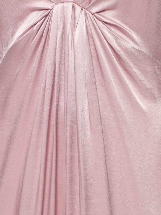 Designers Remix: Vestito lungo in raso con nodo