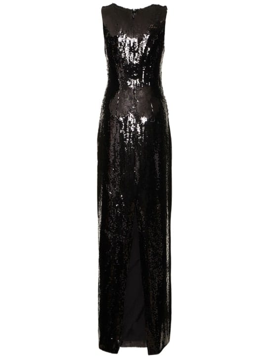 Brandon Maxwell: Langes Kleid mit Pailletten
