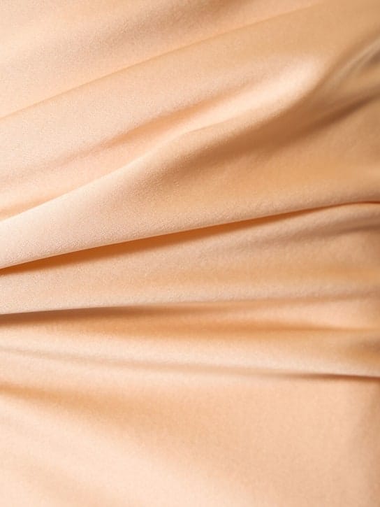 Alessandra Rich: Vestido largo de satén de seda