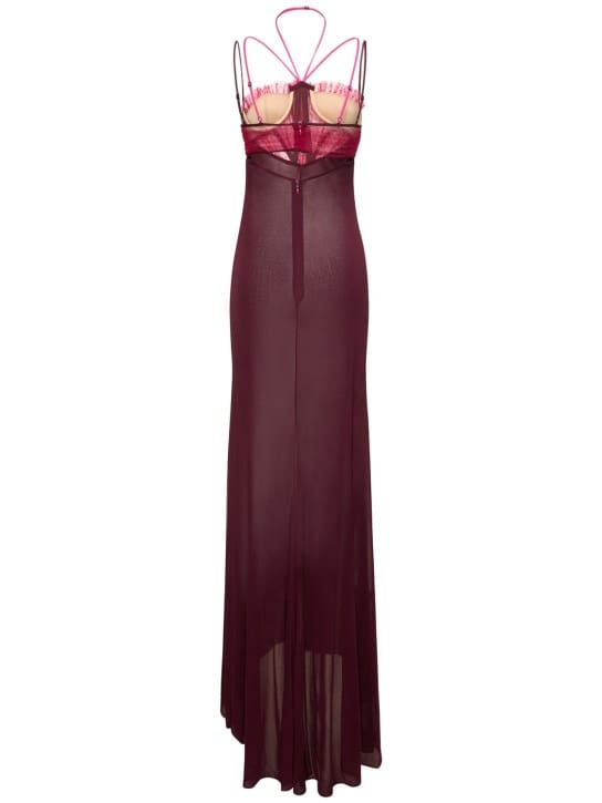 Nensi Dojaka: Abito lungo con bustier a cuore