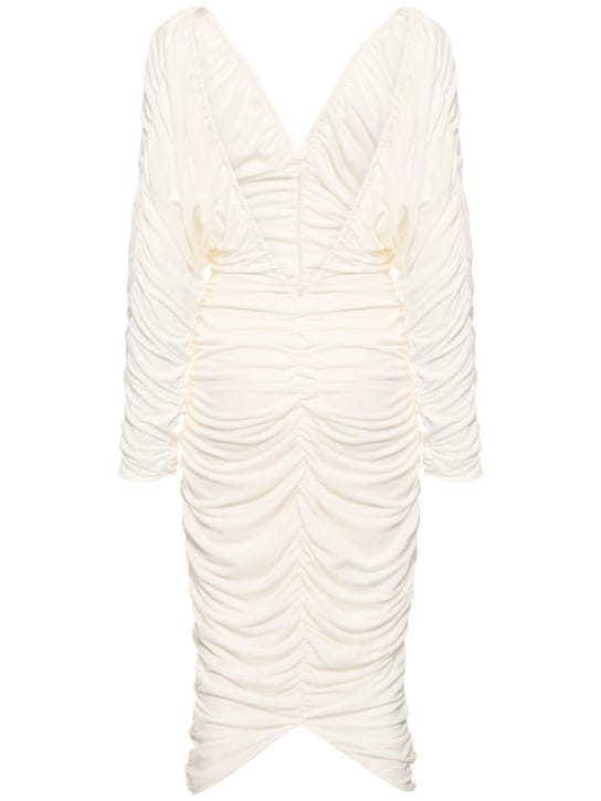 Interior: Midi-Jerseykleid mit Raffungen