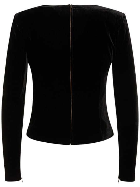 Roland Mouret: 长袖天鹅绒上衣