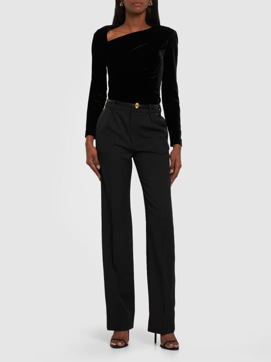 Roland Mouret - 长袖天鹅绒上衣