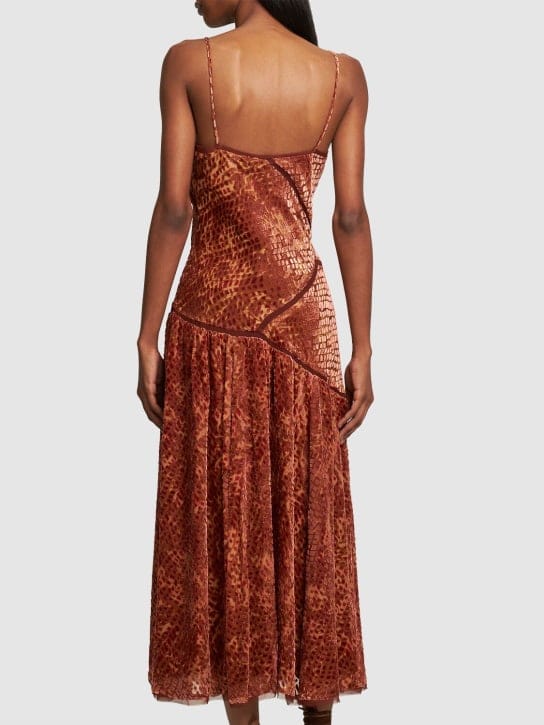 Ulla Johnson: Vestido largo de terciopelo devoré