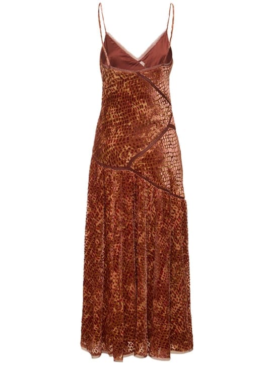 Ulla Johnson: Vestido largo de terciopelo devoré