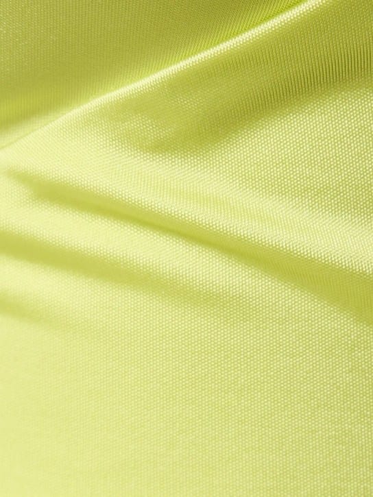 Et Ochs: Vestido largo asimétrico de cady