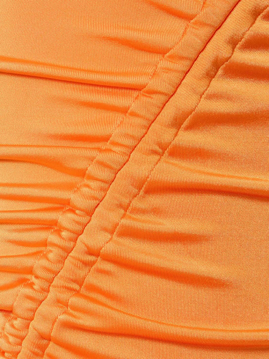 Et Ochs: Vestido corto drapeado con cuello halter