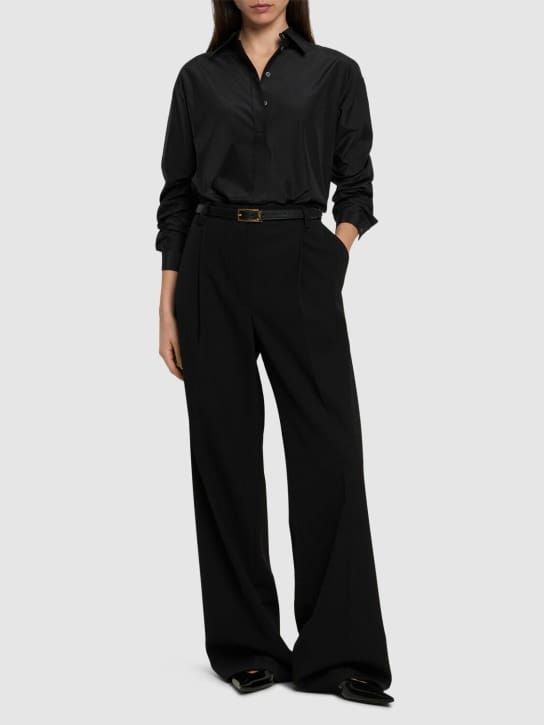 Michael Kors Collection - 真丝&棉塔夫绸衬衫