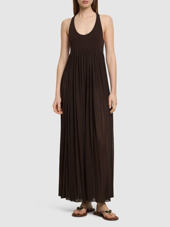Michael Kors Collection - 弹力平纹针织长款喇叭连衣裙