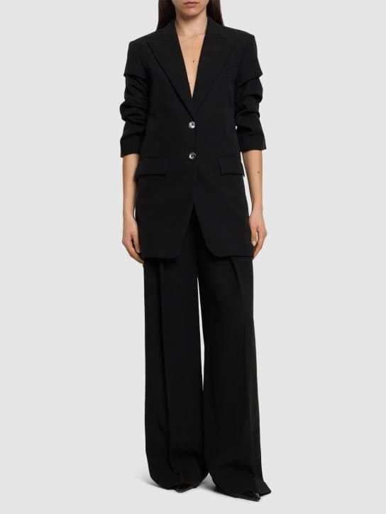 Michael Kors Collection - 亚麻单排扣西服夹克
