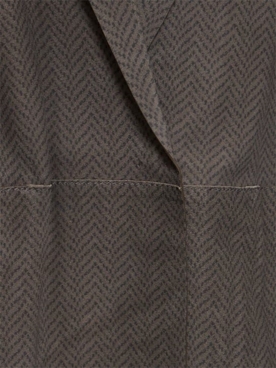 Giorgio Armani: 单排扣麂皮夹克