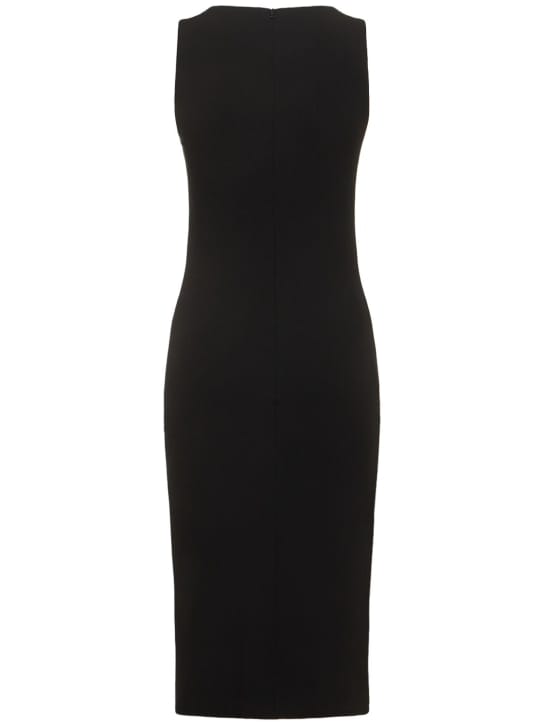 Michael Kors Collection: Abito midi in jersey con dettaglio metallico