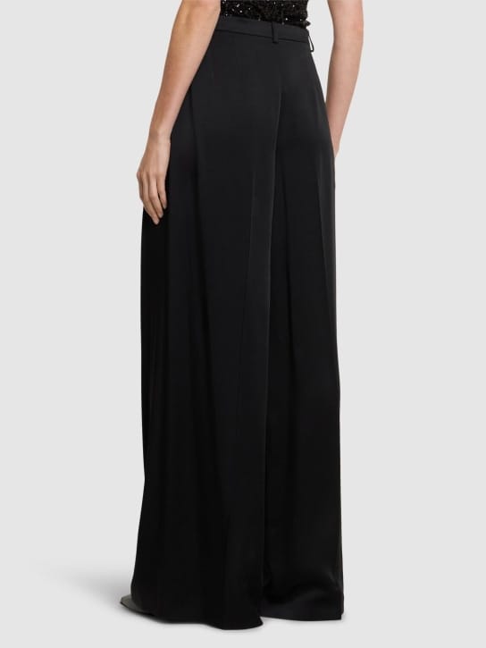 Michael Kors Collection: 高腰打褶绸缎阔腿裤
