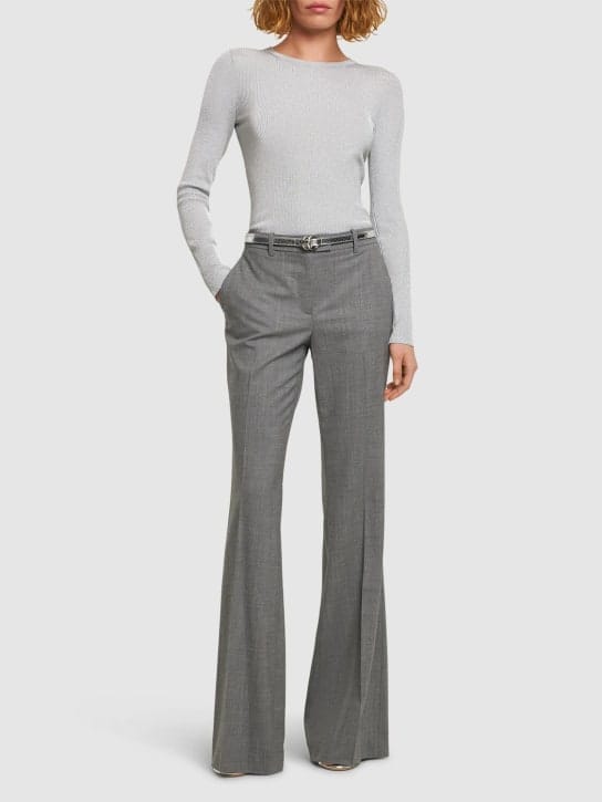 Michael Kors Collection - Haylee中腰羊毛喇叭裤