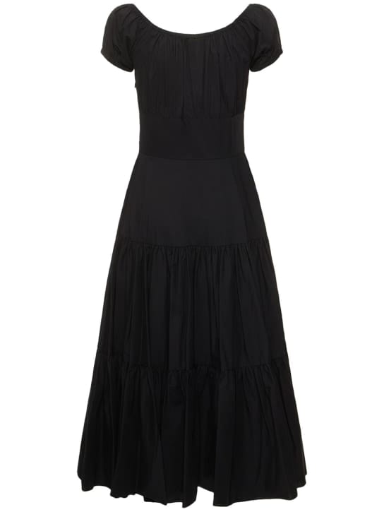Michael Kors Collection: Abito midi in cotone a balze