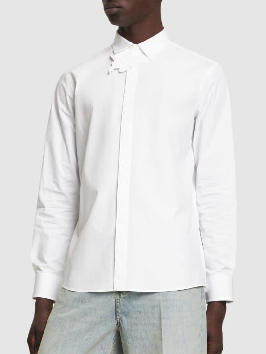 Valentino: Cotton shirt w/ flower
