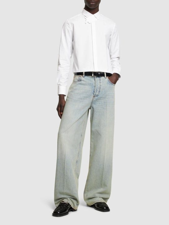Valentino: Cotton shirt w/ flower