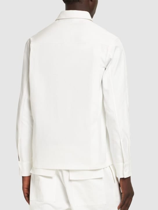Jil Sander: 棉质华达呢衬衫