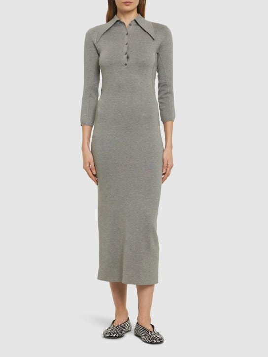 16arlington: Silk and cotton-blend midi dress